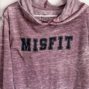 Project Karma T Maroon Misfit Hoodie